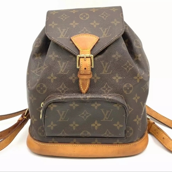 Auth🌹 Louis Vuitton Monogram Montsouris Backpack # SP0928 - Picture 1 of 16